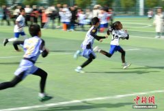 >福州：小学生赛场上“橄”拼